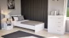 Miami bračni krevet 90x200 cm bijelo-bijeli
