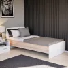 Miami bračni krevet 90x200 cm bijeli-sonoma hrast