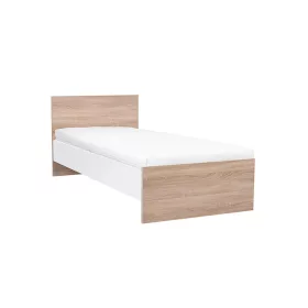 Miami bračni krevet 90x200 cm Sonoma hrast-bijela
