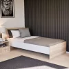 Miami bračni krevet 90x200 cm Sonoma hrast-bijela