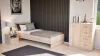 Miami bračni krevet 90x200 cm Sonoma hrast-Sonoma hrast