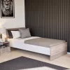 Miami bračni krevet 90x200 cm York hrast-bijela