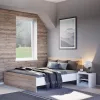 Miami bračni krevet bez postolja, kutija 140x200 cm Sonoma bijeli hrast