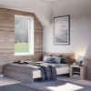 Miami bračni krevet bez okvira 140x200 cm York hrast-Sonoma hrast