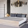 Miami bračni krevet bez postolja, kutija 180x200 cm Sonoma bijeli hrast