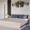Miami bračni krevet bez okvira 180x200 cm Sonoma hrast-York hrast