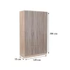Ormar Miami 120x205 cm, javor York i javor Sonoma