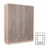 Ormar Miami 160x205 cm, York javor i Sonoma javor