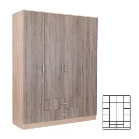 Ormar Miami 160x205 cm, York javor i Sonoma javor