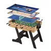 Stol za igre 4-u-1: stolni nogomet, stolni tenis, snooker i curling/bowling