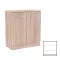 Komoda Miami, 2 vrata, 80x92 cm, Sonoma hrast-Sonoma hrast
