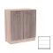 Komoda Miami, 2 vrata, 80x92 cm, York hrast-Sonoma hrast