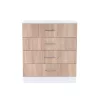Komoda Miami s 4 ladice, 80x92 cm, Sonoma bijeli hrast