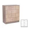 Komoda Miami s 4 ladice, 80x92 cm, Sonoma hrast-York hrast
