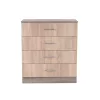Komoda Miami s 4 ladice, 80x92 cm, Sonoma hrast-York hrast