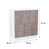 Komoda Miami s 4 ladice, 80x92 cm, jorkova hrast-bijela