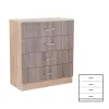 Komoda Miami s 4 ladice, 80x92 cm, jork hrast-sonoma hrast