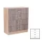 Komoda Miami s 4 ladice, 80x92 cm, jork hrast-sonoma hrast