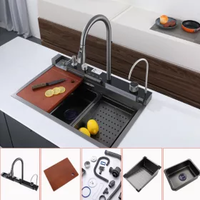   Višenamjenska sudopera Catania od nehrđajućeg čelika s digitalnim zaslonom