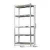 Robustna polica 150x70x30 cm, 150 kg, kromirana