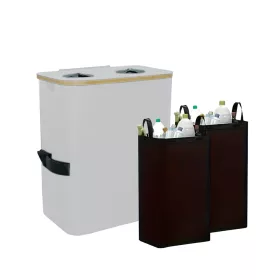 Selektivni separator za bačve s dva pretinca, 140 l, bijeli