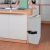 Selektivni separator za bačve s dva pretinca, 140 l, bijeli