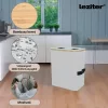 Selektivni separator za bačve s dva pretinca, 140 l, bijeli