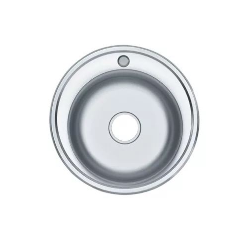 Teur okrugla nehrđajuća čelična sudopera s koritom