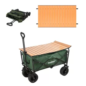   Sklopiva vrhunska vrtna stolica za plažu s kliznim stolom, zelena