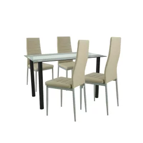 Mezza 4+1 blagovaonski set u bež-sivoj