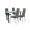 Mezza 4+1 blagovaonski set sivi-sivi