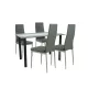 Mezza 4+1 blagovaonski set sivi-sivi