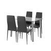Nolen 4+1 blagovaonski set, crni