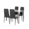 Nolen 4+1 blagovaonski set, crni