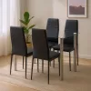 Nolen 4+1 blagovaonski set, crni