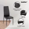 Nolen 4+1 blagovaonski set, crni