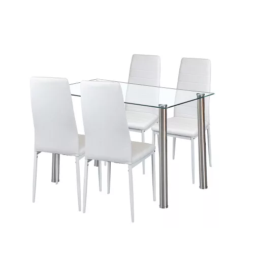 Nolen 4+1 blagovaonski set, bijeli