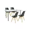 Midori 4+1 blagovaonski set, crni