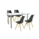 Midori 4+1 blagovaonski set, crni