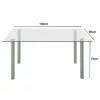 Midori 4+1 blagovaonski set, crni