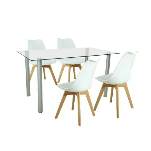 Posteljina Midori 4+1 u bijeloj boji