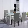 Blagovaonski set Mira 4+1 u bijeloj i sivoj