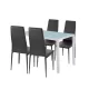 Portland 4+1 blagovaonski set, crni