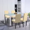Blagovaonski set Mira 4+1 u bijeloj i bež boji