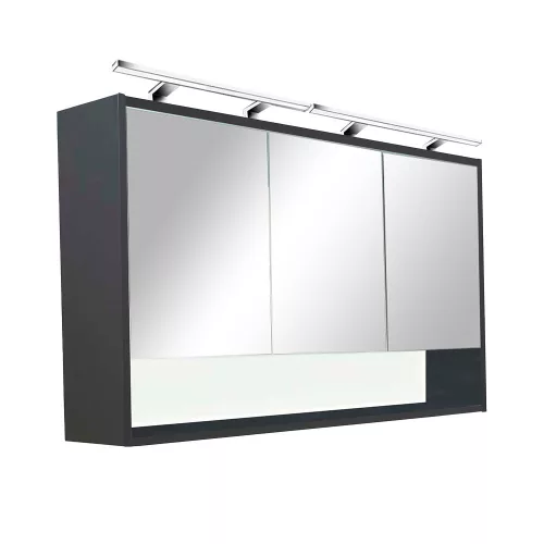 Zidni ormarić Luna 120 s ogledalom, antracit
