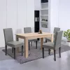 Blagovaonski set Leon 4+1 u sivoj Sonoma hrastovoj završnoj obradi