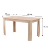 Jorki Standard blagovaonski stol 140x80 cm Sonoma hrast