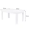 York Standard blagovaonski stol 160x90 cm bijeli