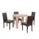 Blagovaonski set Leon 4+1 u tamnoj boji Sonoma hrast