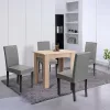Blagovaonski set Leon 4+1 u sivoj Sonoma hrastovoj završnoj obradi